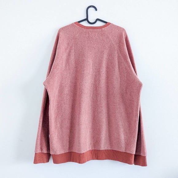 FEAT BlanketBlend Crewneck ButterWash Sweater in Cayenne XL - Picture 2 of 13